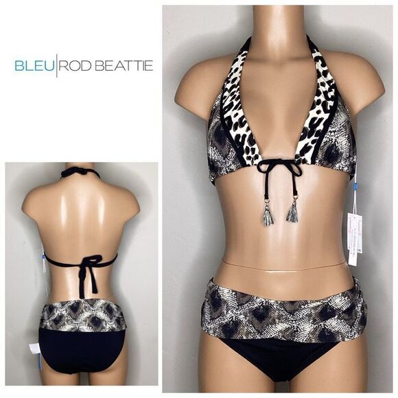 New. Bleu Rod Beattie snake bikini. 10-top/14-bottom. Retails $130 - Picture 1 of 7